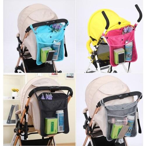 Baby stroller hanging bags net storage bag secure mesh bags stroller accessories Multifunctional stroller hanging bag for baby