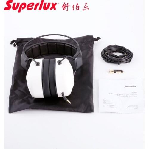 Superlux HD665 closed-back head-mounted professional studio monitor recording music headphone headset for drummer & bass player