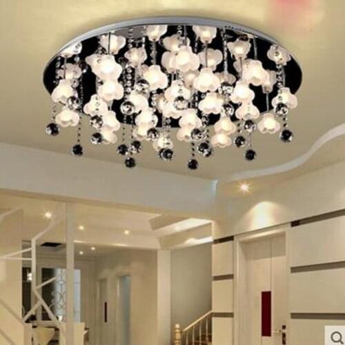 Simple modern led ceiling lamps bedroom lamp flower lamp living room dining room led study bedroom lamp lighting led fixture