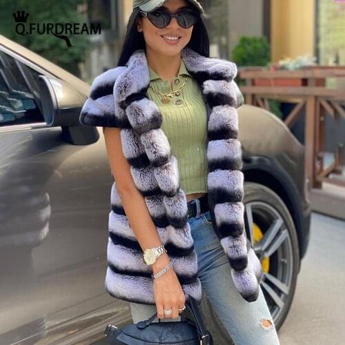 Женские меховые жилетки Q.FURDREAM China At AliExpress
