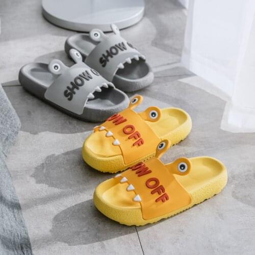 Men And Women Home Indoor Bathroom Bath Slippers Home Cute Thick-Soled Summer Sandals