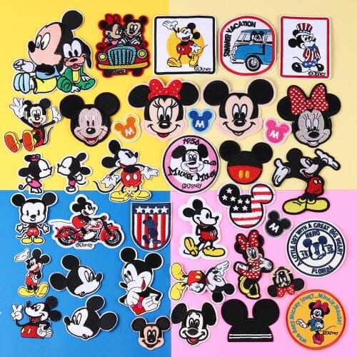 Disney Mickey Minnie Daisy pattern Koch heat transfer heat transfer DIYfu cartoon clothes patch clothing custom pattern