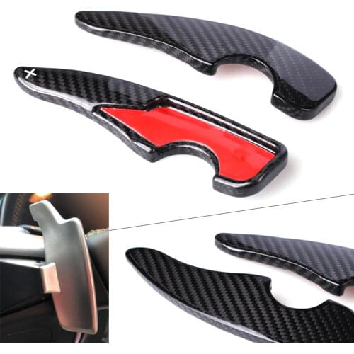 For 2017 Subaru BRZ For Toyota GT86 Car Steering Wheel Shift Paddle Shifter Extension Carbon Fiber Left&Right 2Pcs