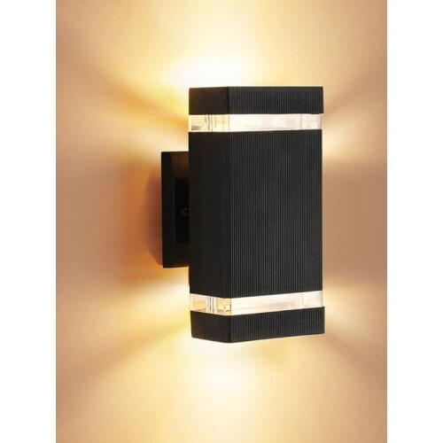 Outdoor Led Lichter Up Down Wall Lighting GU10 Bulbs Veranda Lampe Korridor Light Exterior Aluminium Wasserdichte Beleuchtung