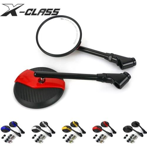 Universal Motorcycle Rearview Mirror Rear View Convex Mirror ABS Aluminum Accessories For Vespa GTS Kawasaki Yamaha Ducati Honda