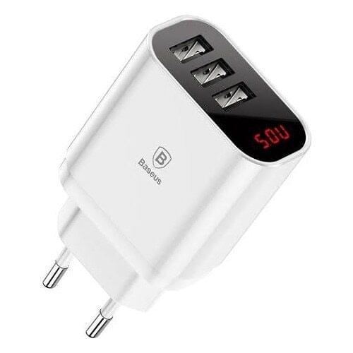 Baseus 3'lü 3.4A Smart Digital Display Fast Charger CCAL-BH02