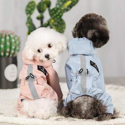 Waterproof Dog Clothes Pet Jacket Winter Warm Jacket Chihuahua French Bulldog Clothes Waterproof Breathable Reflective Raincoat