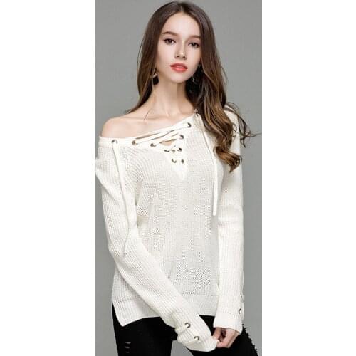 Women Sweaters Spring Autumn Hollow Out Pullover Long Sleeve Knitted Sexy Tops Womens Clothing 2021 Y2K Jersey Mujer Pull Femme
