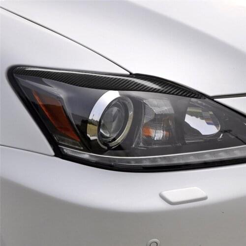 1 Pair Carbon Fiber Rear Air Condition Vent Cover Trim Stickers For LEXUS IS250 300 350C 2006-2012 Car Decal Accessories