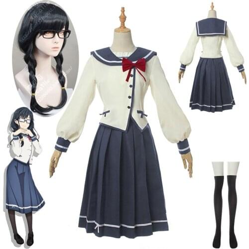 2019 Anime ORESUKI Sanshokuin Sumireko Cosplay Costume Pansy Ore wo Suki nano wa Omae dake ka yo School Uniform Women Costume