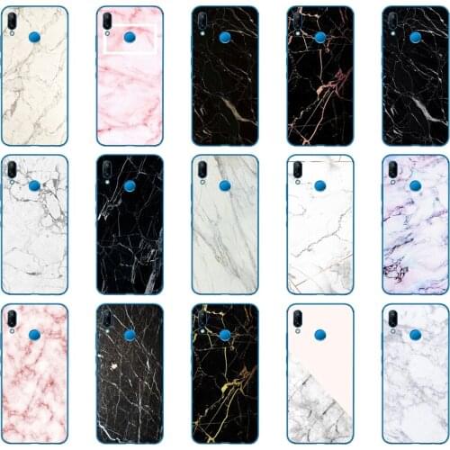 44DD marble stone Soft Silicone Cover for Huawei P9 P10 P20 P30 Lite mate 10 20 PRO lite p smart 2019 case