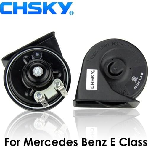 CHSKY Car Horn Snail type Horn For Mercedes Benz E Class 1984 to Now 12V Loudness 110-129db Auto Horn Long Life Time High Low