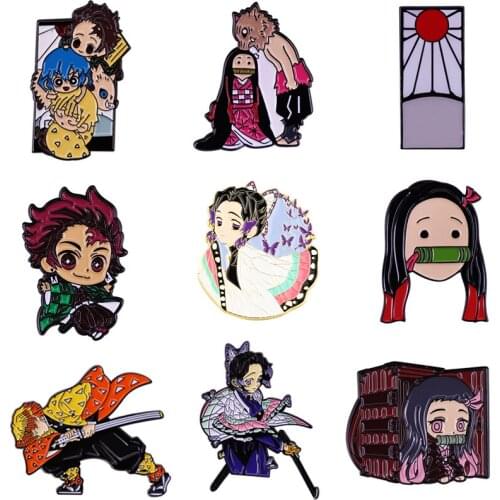 G1961 Anime brooch Backpack Badge Clothes Pin Enamel Pins Hat Pin Charm Kids Gift Fashion Aceessory