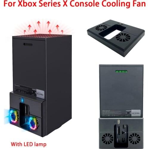 For Xbox Series X Console Cooling Fan Dock Station Slim Vertical Stand USB Cooling Bracket For Xbox Game Console Accessories