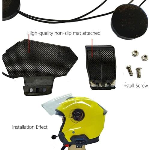 Helmet Headset Bluetooth V4.0+EDR Motorcycle Helmet Intercom Headphone Handsfree Calls Headset Set with Mic MP3 Music Play