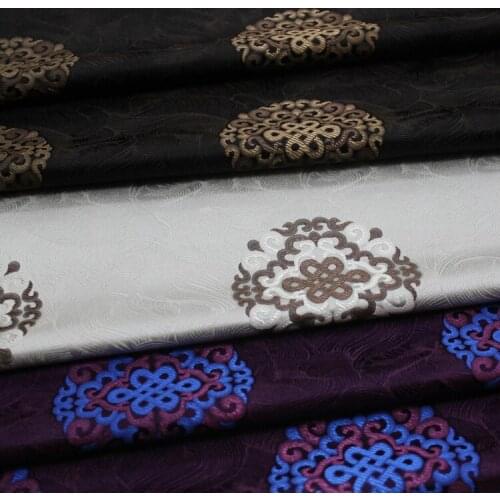 Classical Damask Jacquard Brocade Fabric For Apparel Costume Upholstery Furnishing Curtain Clothing Material Patchwork
