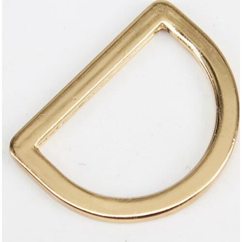 100piece 30mm Gold Tone Alloy D Shaped Ring Belt Buckle for Backpack Straps Luggage Fasteners Hooks Clips Sewing Supplies K405