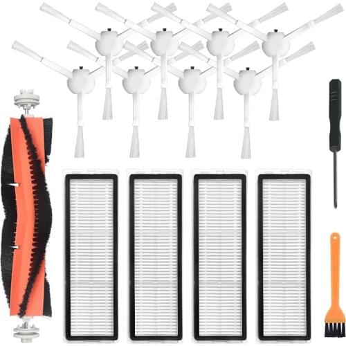 Fit for Xiaomi Dreame F9 Vacuum Cleaner Accessories Kit, Roller Brush Side Brush Filter Replacement Accessories,15 Pack