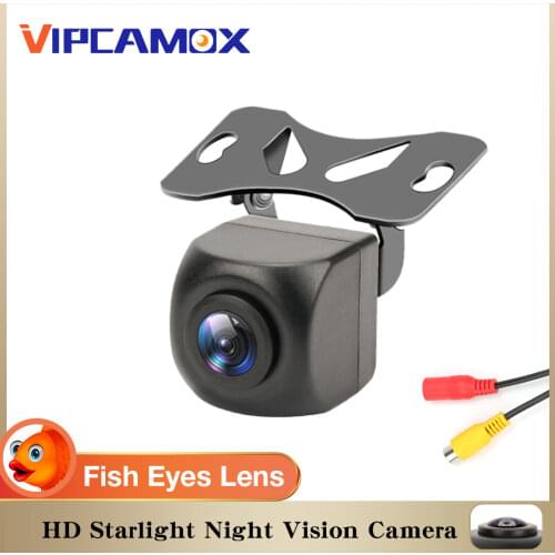 Fish Eye Lens RCA Vehicle Rear View Camera Starlight Night Vision 170° Car Camera with Parking Line for BMW for VW Passat Golf