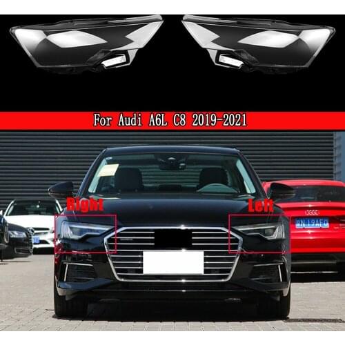 Car Headlight Cover Lens Glass Shell Front Headlamp Transparent Lampshade Auto Light Lamp For Audi A6L C8 2019 2020 2021