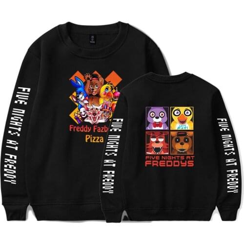 Fnaf Hoodies Sweatshirt Five Nights At FNAF Jacket Coat Spring Harajuku Cartoon Bear FNAF Hoodie Men Women Sweatshirts Fnaf