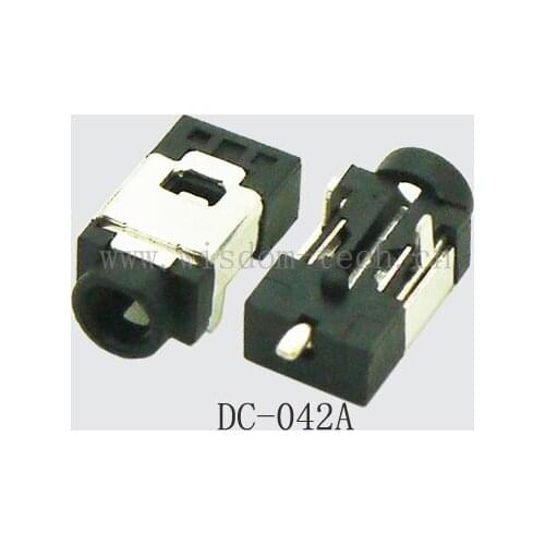 10pcs/lot DC connector Tablet/Notebook charging socket female DC power jack SMD&DIP PCB mounting Pin0.65X2.35 DC-042A
