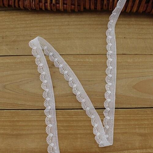 10Yards 1.2cm Elastic Band Lace Trim For DIY Handmade Quilting Women Clothing Underwear Bra Accessories Supplies