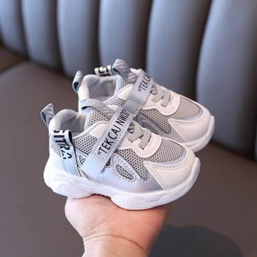 2020 New Kids Toddler Shoes For Baby Boys Girls Children Casual Sneakers Air Mesh Breathable Soft Run Sports Shoes Size 21-30