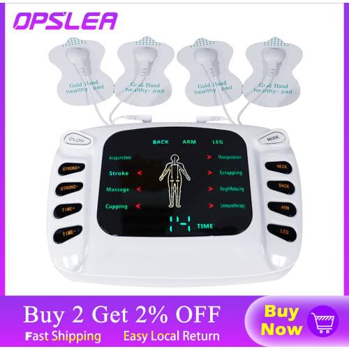 8 Models Electric Tens Muscle Stimulator Ems Acupuncture Body Massage Digital Therapy Back Neck Muscle Machine Electrostimulator