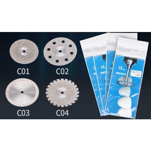 10pcs Dental Lab Diamond Disc for Dental Cutting Plaster Wheel with Double side