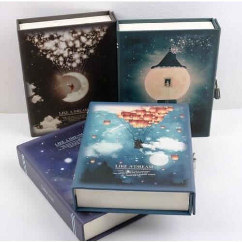 "Like a Dream" Diary with Lock Notebook Cute Functional Planner Lock Book Dairy Journal Stationery Gift Box Package