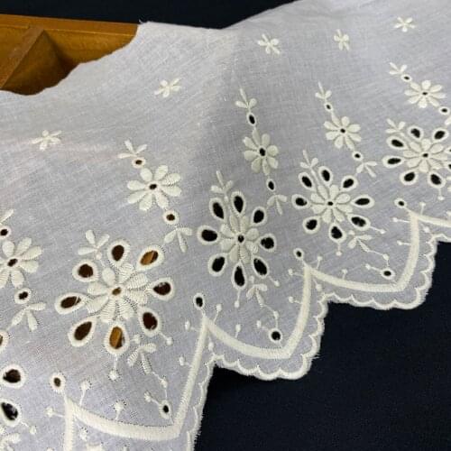 Cotton Lace Trim Fake Neckline Skirt Cuffs Garment Decoration Lace Fabric DIY Sewing Accessories RS3160
