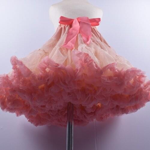 2021 New Style Womens Tutu Tulle Petticoat Ballet Bubble Skirts Dance Prom Dress Up Short One Size 21 Colors Korean Mini Skirt