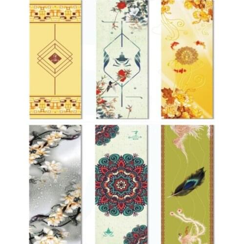New Printed Natural Rubber Slip-resistant Yoga Mats Comfortable Suede Fabric Exercise Yoga Mat Pilates Gymnastic Fitness Mat