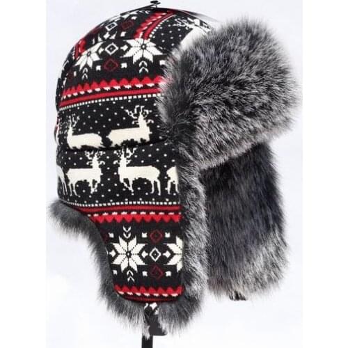 Super warm! Autumn and winter men womens National trend lei feng cap winter thicken hat thermal ear skiing motorcycle hat