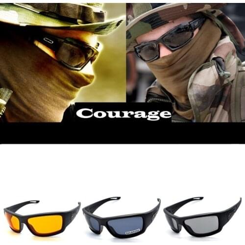 Fishing Cycling Glasses Army CS Tactics Sunglasses Scooter Goggles Hiking Gliding Outdoor Sports Bike Hunting Shooting Free Bag