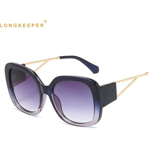 New Fashion Oversized Sunglasses Women 2020 Luxury Gradient Sun Glasses Men Big Frame Vintage Eyewear UV400 Glasses for Lady