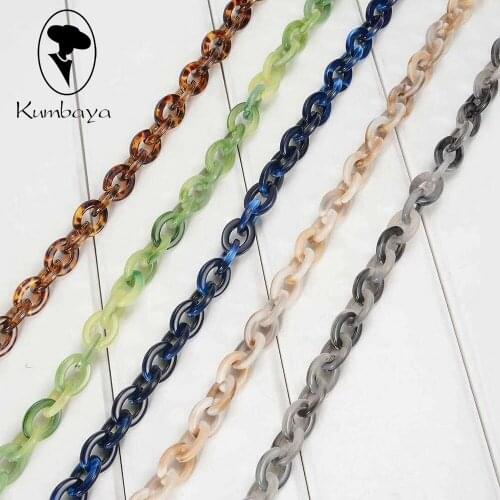 Exaggeration Acrylic Necklaces Strands Parts Twist Bag Chains Women Jewelry DIY Accessories Glasses Chains Statements N15832-3