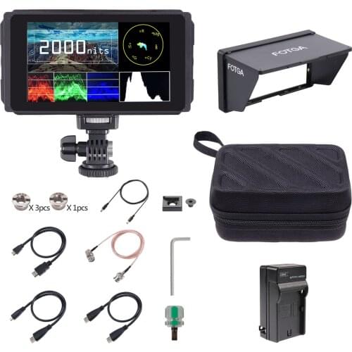 Fotga C50 5 Inch 3G SDI 3D-LUT Camera Monitor 2000nit HD IPS Touchscreen Camera Field Monitor