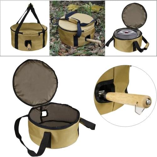 Camping Cookware Storage Bag Dutch Oven Carrying for Cooking Pot Pan Organizer Holder Case Backpacking Hiking Picnic BBQ Fishing