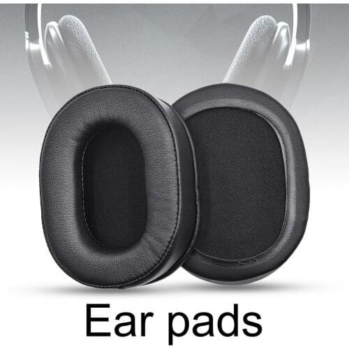 Dropshipping 1 Pair Soft Faux Leather Memory Foam Replacement L/R Leather Ear Pads Cushion for JBL E65BTNC Headphones