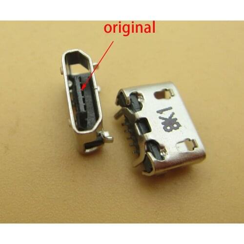 2pcs For Blackview micro usb connector jack for blackview bv6000 bv6000s bv5000 5pin USB Board Charge Port socket