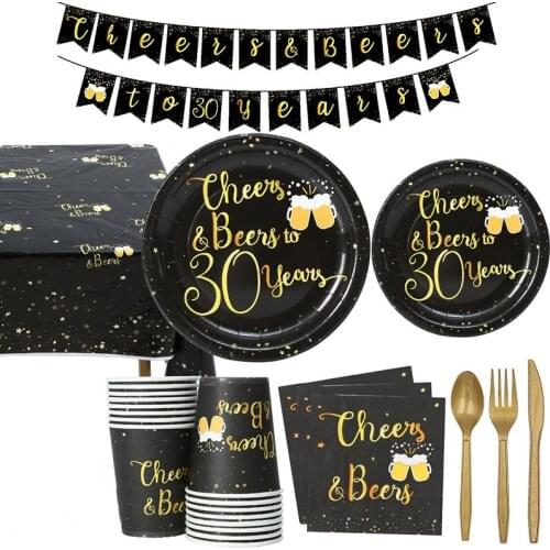 Cheer 30 Year Old Balloons Birthday 30 Year 30th Birthday Women Men 30 Birthday Cheers &Beers 30 Year Birthday Decorations