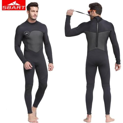SBART 1.5mm Neoprene Men Diving Wetsuit High Elasticity Stitching Beach Equipment Jellyfish Clothing Long Sleeved Diving Wetsuit