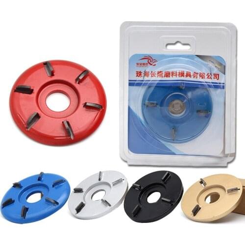 90mm Power Wood Carving Disc for 16mm Angle Grinder Tool Milling Cutter Tea Tray Blade 3/4/5/6 tooth Woodworking Turbo Disc