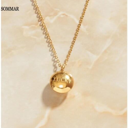 SOMMAR 2021 new Trendy 18KGP Gold Filled Lady pendant necklace Lucky Bean tattoo choker wedding jewelry