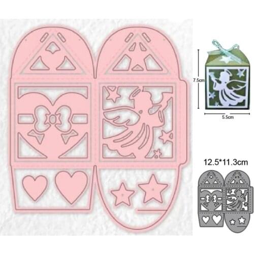Cutting dies 3D Angel Box metal cutting dies cut die mold Scrapbooking dies paper craft knife mould blade punch stencils dies