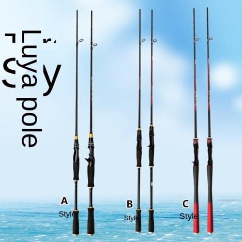 3PCS Casting Spinning Fishing Rod Fuji Or TS Guide Baitcasting Travel Lure Rod Straight shank/spear fishing rods