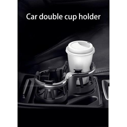 Universal Car Drink Holder Double Hole Beverage Holder Car Drink Bottle Cup Holder Water Bottle Mount Stand Car Accessories