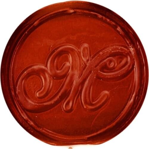 Vintage Retro Brass Head Wooden Handle Alphabet Letter Initial Wax Classic Sealing Wax Seal Stamp (M)